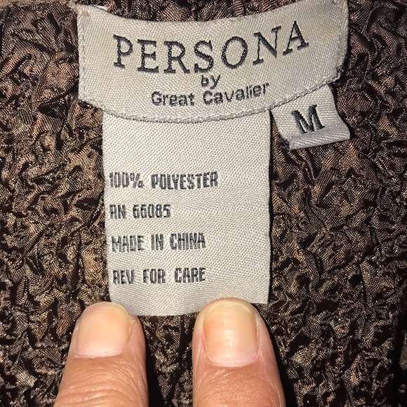 🌞Persona Women’s Lightweight Brown & Black Blazer - Picture 4 of 5